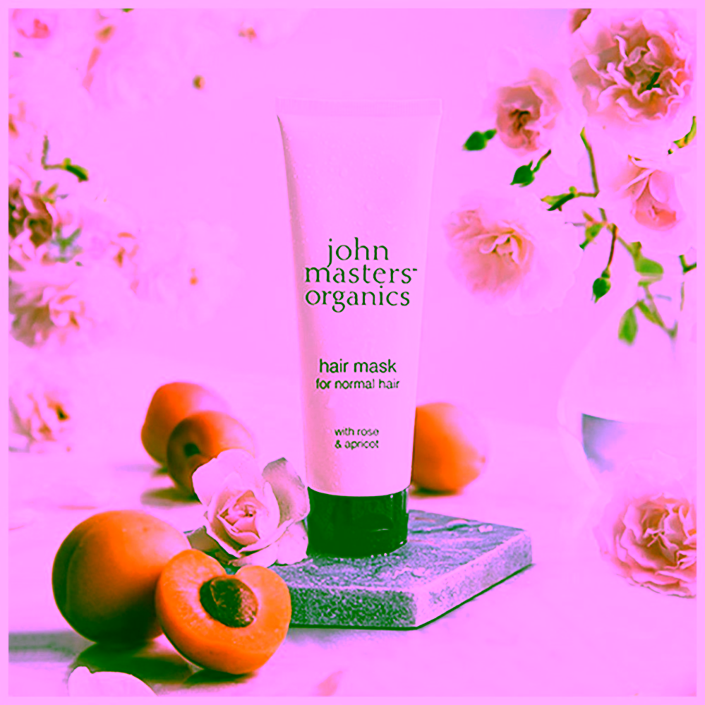 John Masters Organics maska na normální vlasy s růží a meruňkou Nourishing Hair Mask with Rose & Apricot