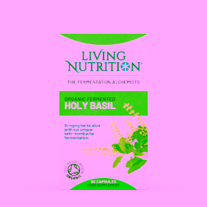 Living Nutrition fermentovaná bio bazalka posvátná