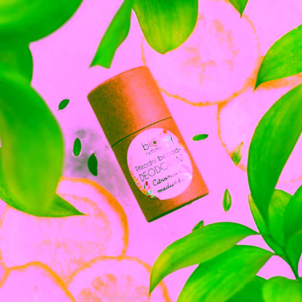 Biorythme přírodní bezsodý deodorant Citronová meduňka v papírovém obalu