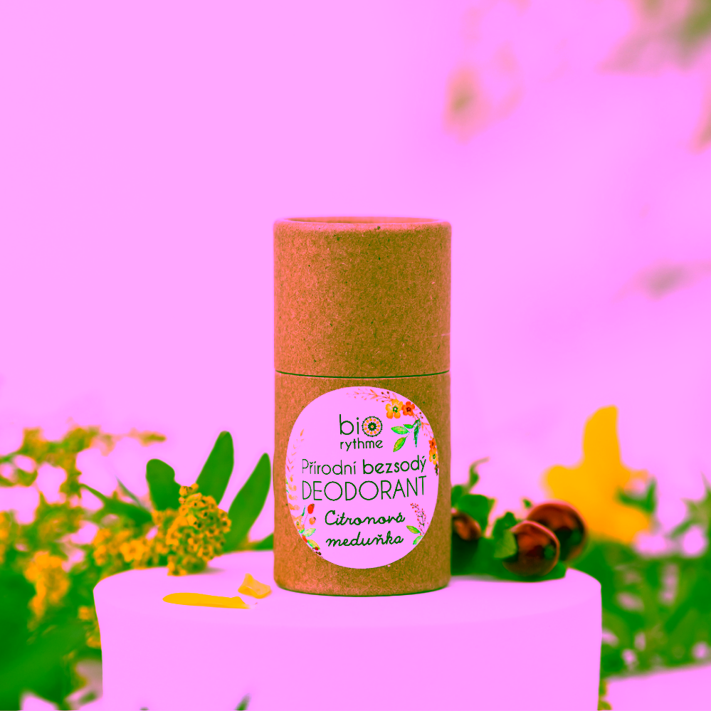 Biorythme přírodní bezsodý deodorant Citronová meduňka v papírovém obalu