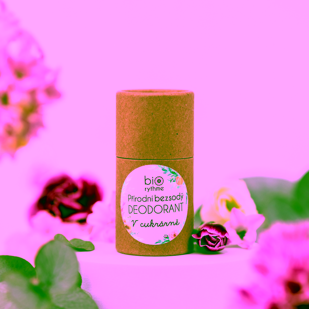 Biorythme přírodní bezsodý deodorant V cukrárně v papírovém obalu