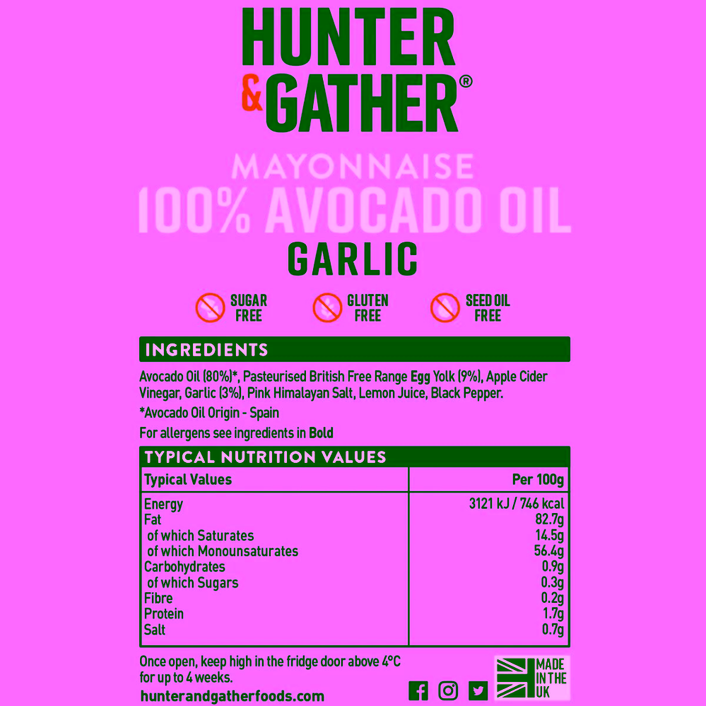Hunter & Gather Avokádová majonéza s česnekem