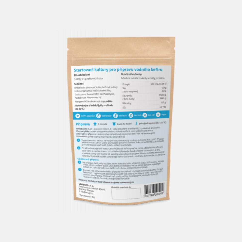 Wugi vodní kefírové kultury