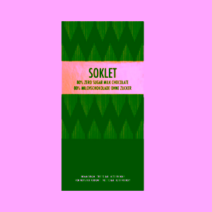 Soklet 80% mléčná čokoláda bez cukru