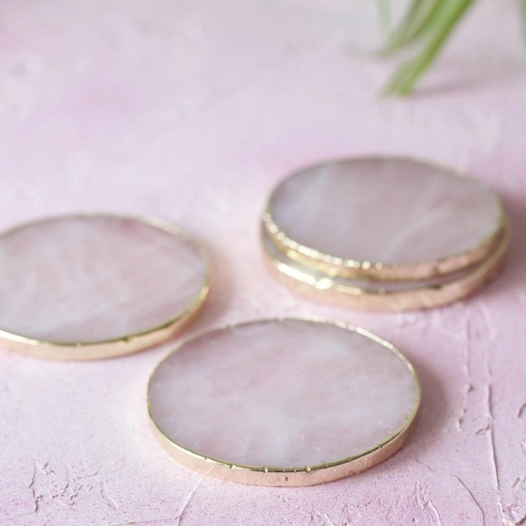 Yoga Day Kulatý růženínový podtácek gold