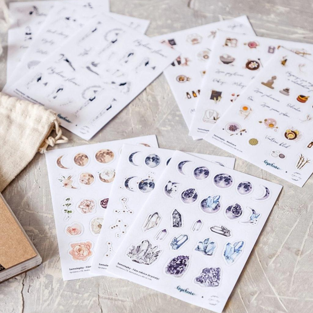 Yoga Day Set jógových samolepek