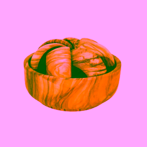 Arte Legno sada masivních misek z olivového dřeva