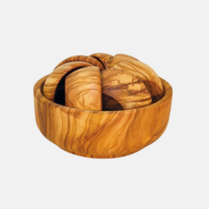 Arte Legno sada masivních misek z olivového dřeva