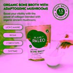 Planet Paleo Organic Bone Broth Ancient Mushrooms Hovězí vývar a protein s houbami