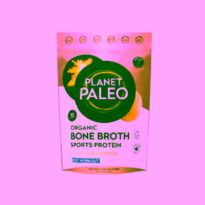 Planet Paleo Bone Broth Protein Powder Vanilla & Banana Protein pro sportovce banán a vanilka