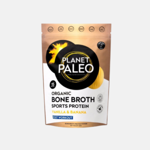 Planet Paleo Bone Broth Protein Powder Vanilla & Banana Protein pro sportovce banán a vanilka