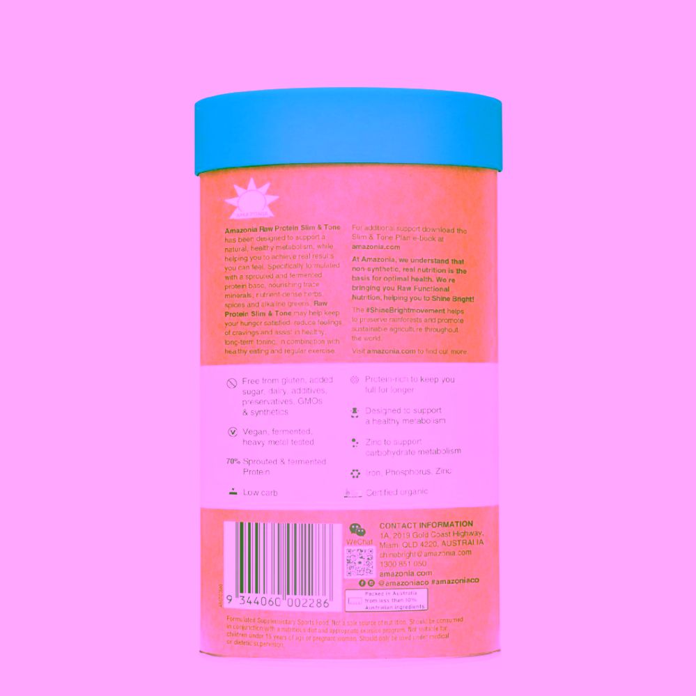 Amazonia Raw Protein Slim & Tone Vanilka se skořicí