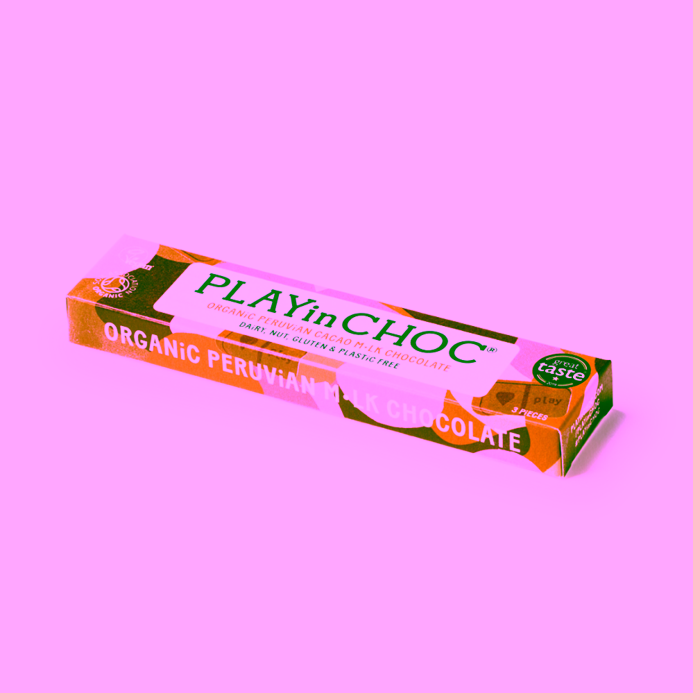 PLAYin CHOC Organic M•lk veganská čokoláda