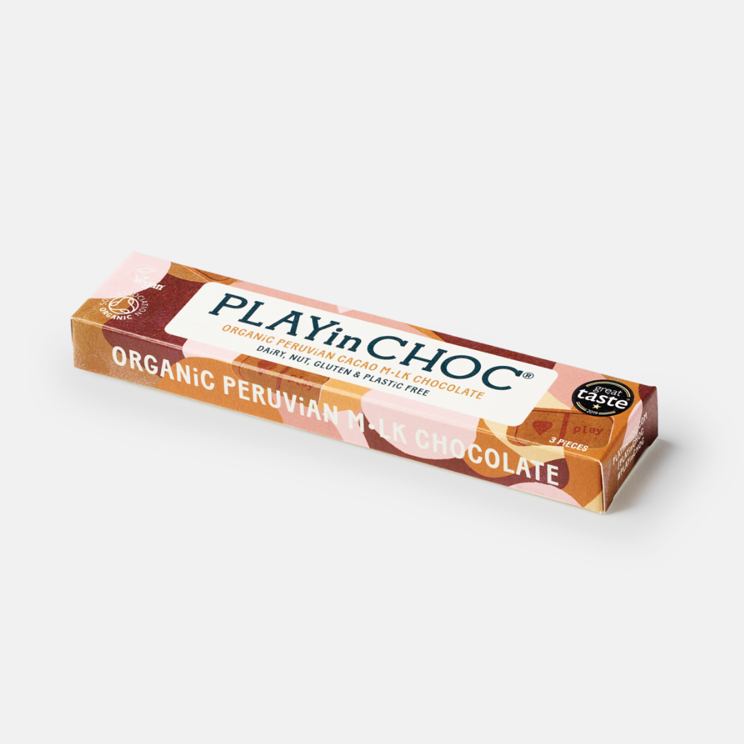 PLAYin CHOC Organic M•lk veganská čokoláda