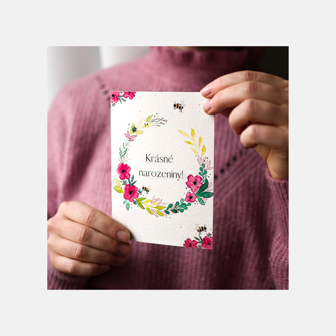 Cukrfree přáníčko Krásné narozeniny