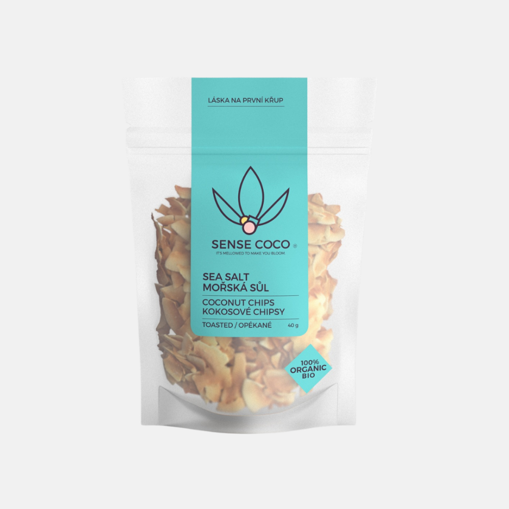 Sense Coco kokosové chipsy s mořskou solí 40 g