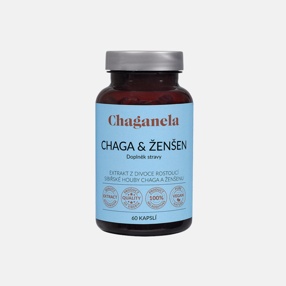Chaganela extrakt z houby Čaga s ženšenem