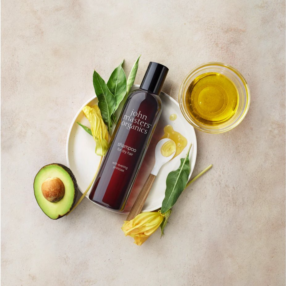 John Masters Organics šampon pro suché vlasy s pupalkou Deep Moisturizing Shampoo with Evening Primrose