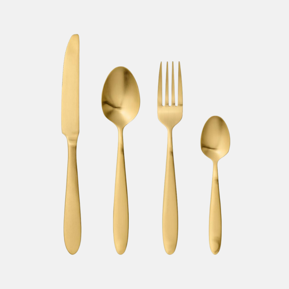 Bloomingville Frea zlaté příbory z nerezové oceli
