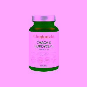 Chaganela Extrakt z houby Čaga s Cordycepsem 60 kapslí