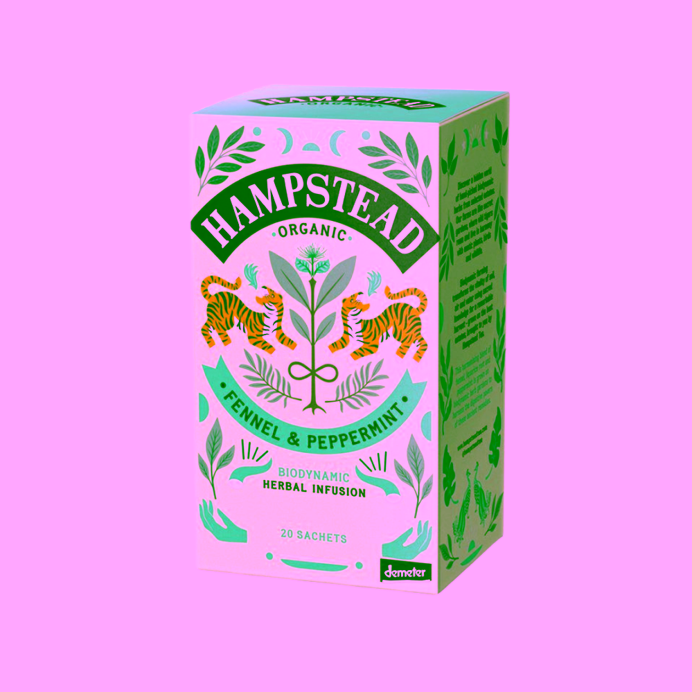 Hampstead Tea London BIO fenyklový čaj s mátou 20 ks