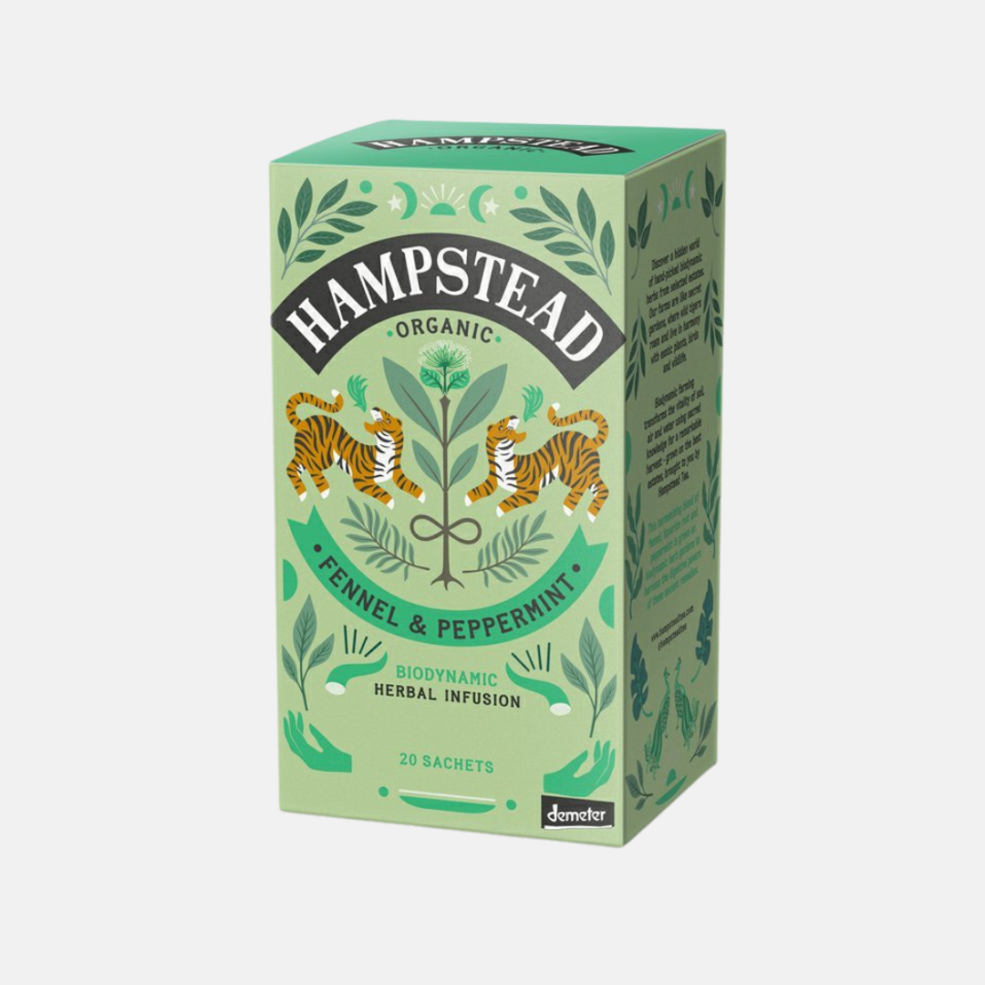 Hampstead Tea London BIO fenyklový čaj s mátou 20 ks