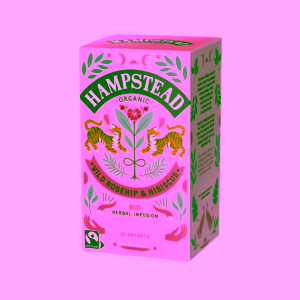 Hampstead Tea London BIO šípkový čaj s Ibiškem 20 ks