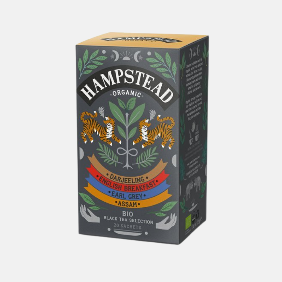 Hampstead Tea London BIO selekce černých čajů 20 ks