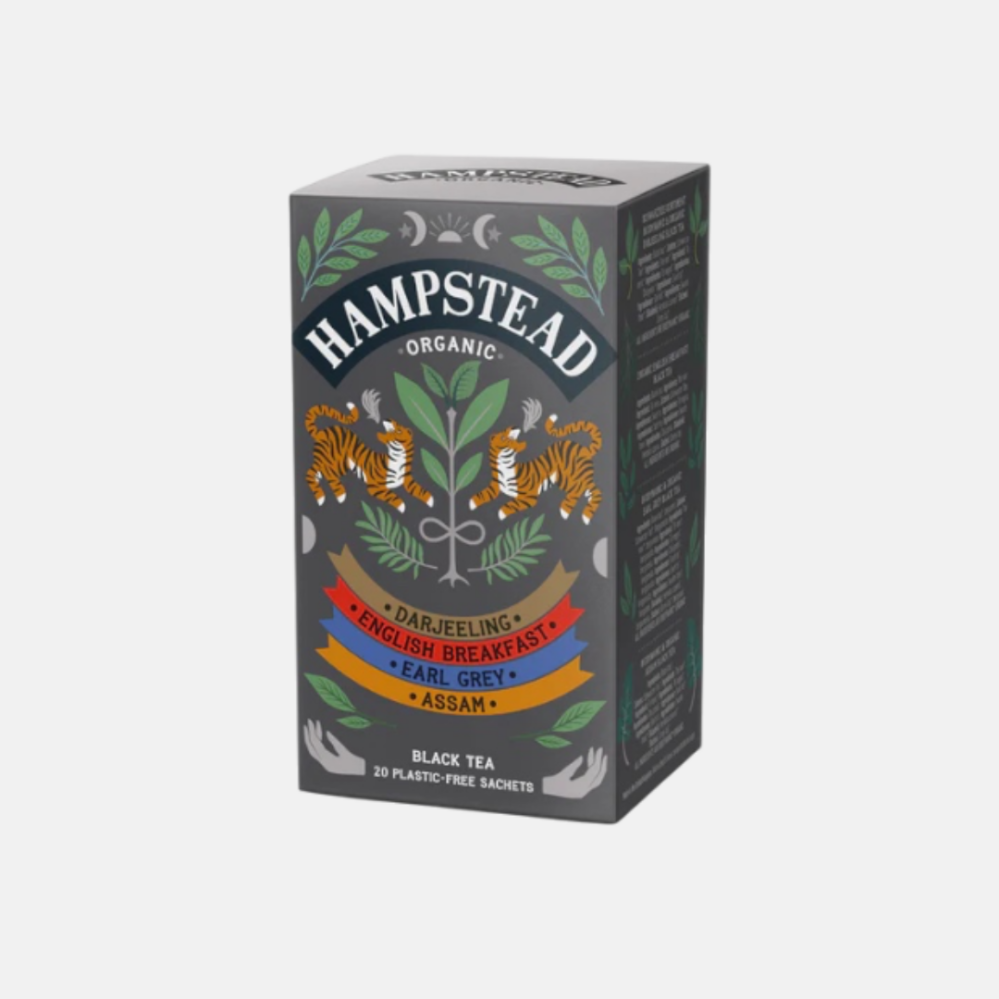 Hampstead Tea London Dárkový balíček selekcí BIO bylinných, zelených a černých čajů