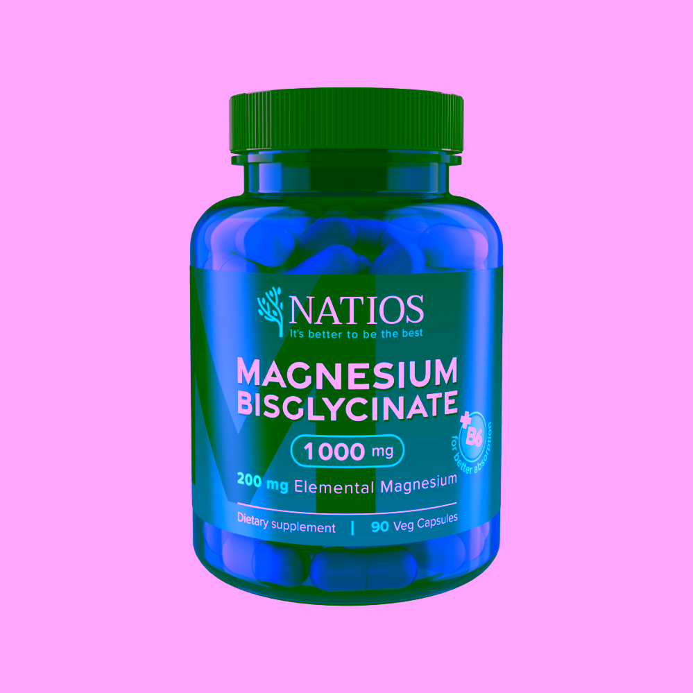 Natios Magnesium Bisglycinate 1000 mg + B6