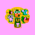 Djeco Vkládací puzzle Oski