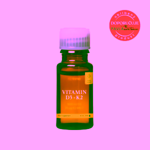 Trime Vitamín D3 + K2, 1000 IU D3 / 25 µg K2-MK7