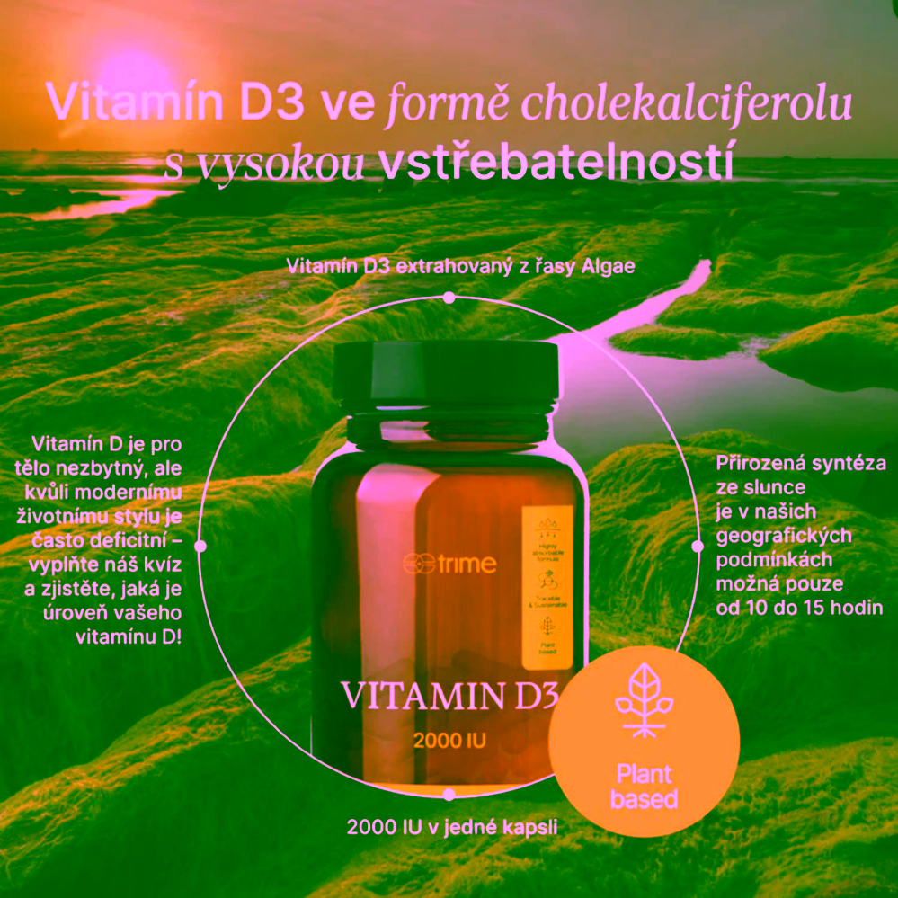Trime Vitamín D3 cholekalciferol 2000 IU 90 kapslí