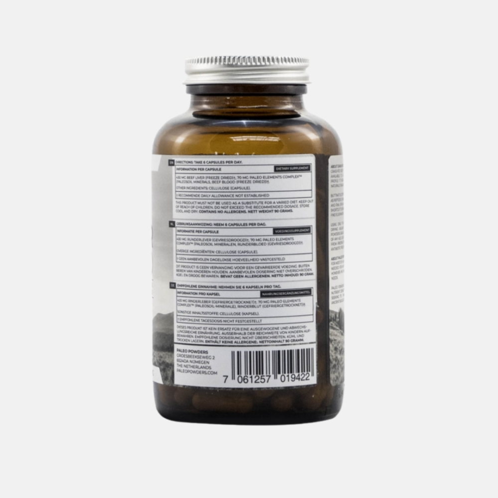 Paleo Powders Hovězí játra grass-fed beef liver