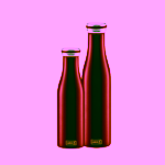 Lurch Trendy termo láhev Burgundy