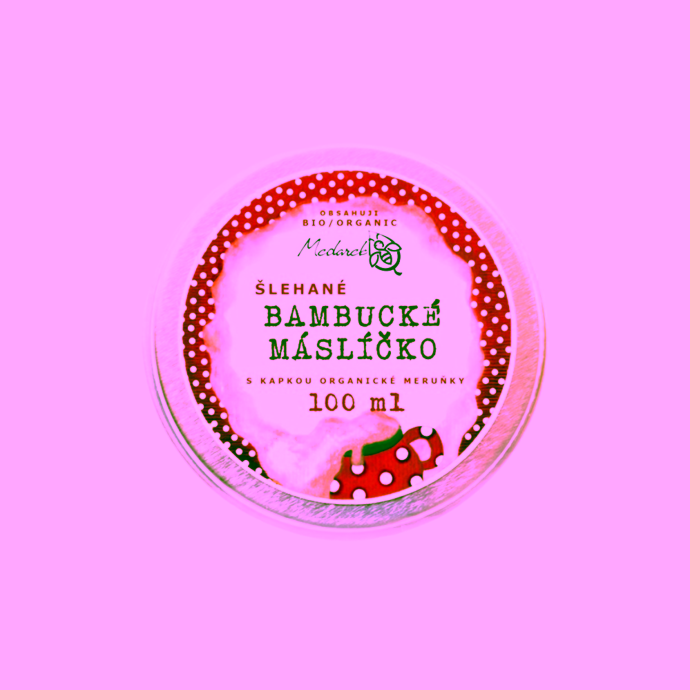 Medarek Bio šlehané bambucké máslíčko s kapkou meruňky 100 ml