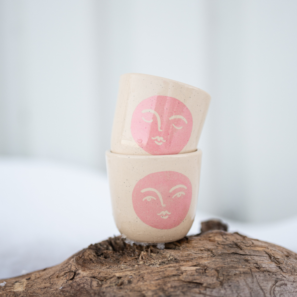 Cukrfree x In August Co. Pink Moon Mug