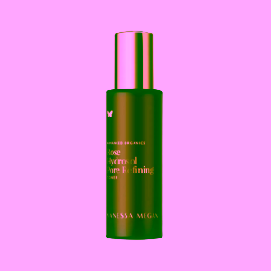 Vanessa Megan Toner s růžovým hydrosolem pro zjemnění pórů a vyrovnání pH pleti Rose Hydrosol Pore Refining Toner