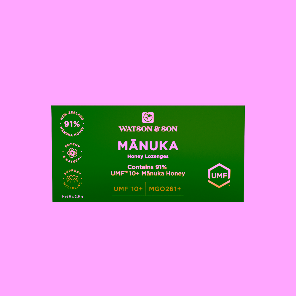 Watson & Son Manukový med Pastilky Natural UMF 10+ (MGO 261+)
