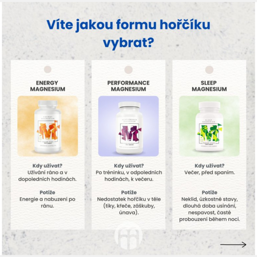 BrainMax Performance Magnesium 1000 mg hořčík 200 mg + vitamín B6