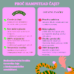 Hampstead Tea London Dárkový balíček BIO sypaná bylinná směs se zázvorem a citronem a BIO Darjeeling černý sypaný čaj