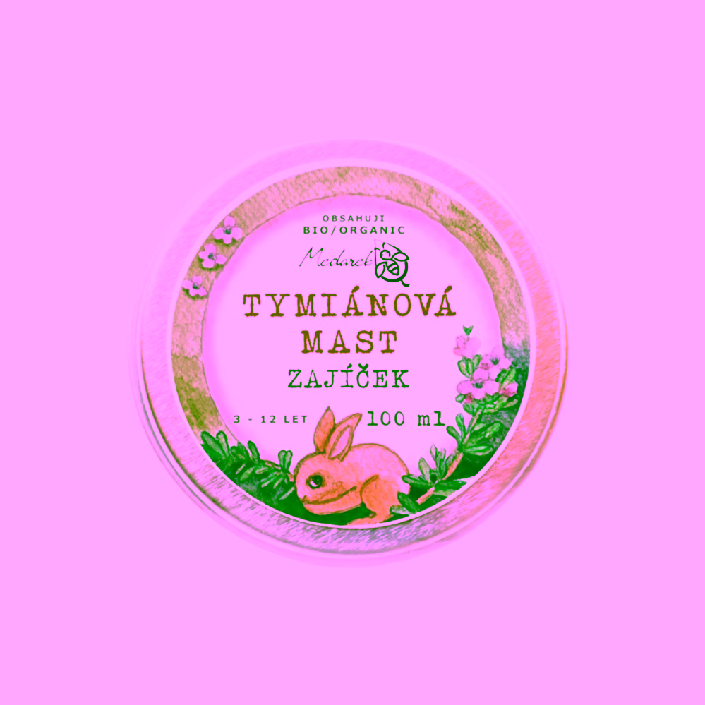 Medarek Tymiánová mast Zajíček 100 ml DMT 09/2025 ZLEVNĚNO