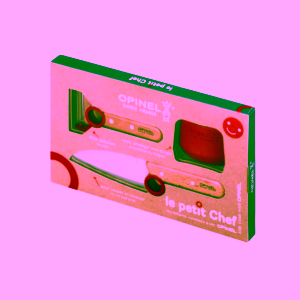 Opinel Le Petit Chef kuchařský set pro děti červený ZLEVNĚNO