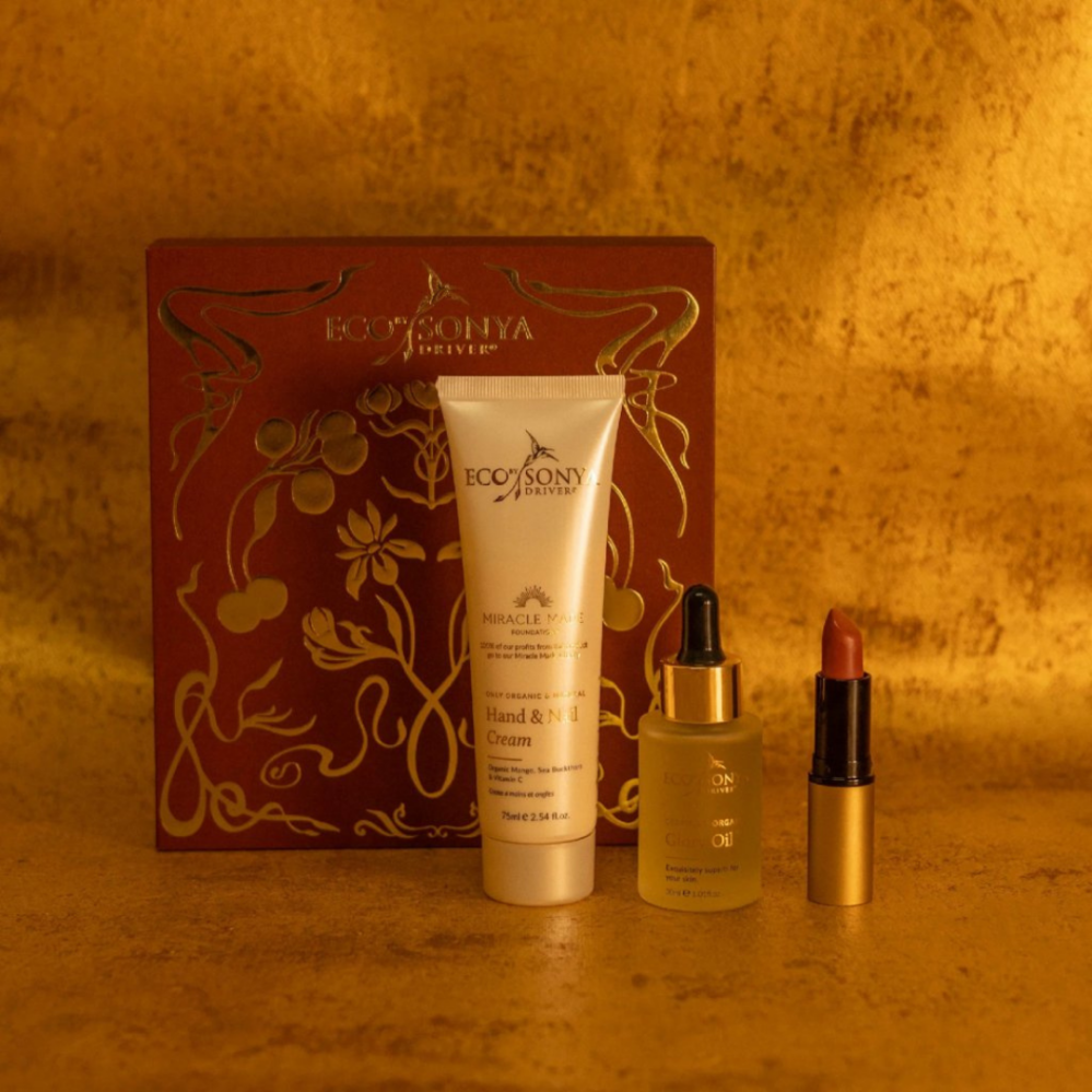 Eco by Sonya Dárkový set Mamma Set Limited Edition Glory Oil Krém na ruce a nehty Hydratační rtěnka na rty