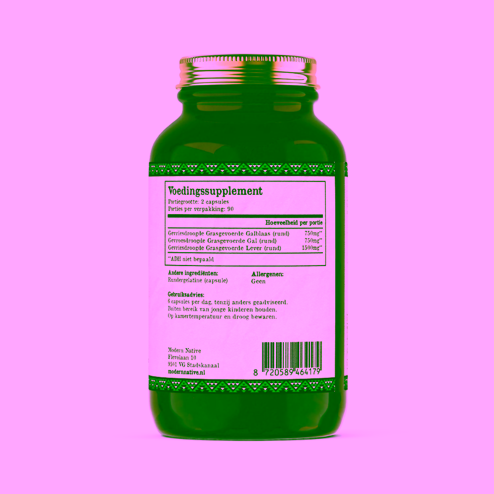 Modern Native Grass-fed Hovězí žlučník s játry