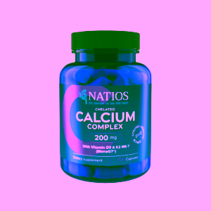 Natios Chelated Calcium Complex Vápník s vitamíny D3 a K2 MK-7 200 mg