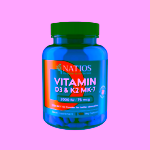 Natios Vitamin D3 & K2 (MenaQ7 MK-7) 2000 IU & 75 mcg