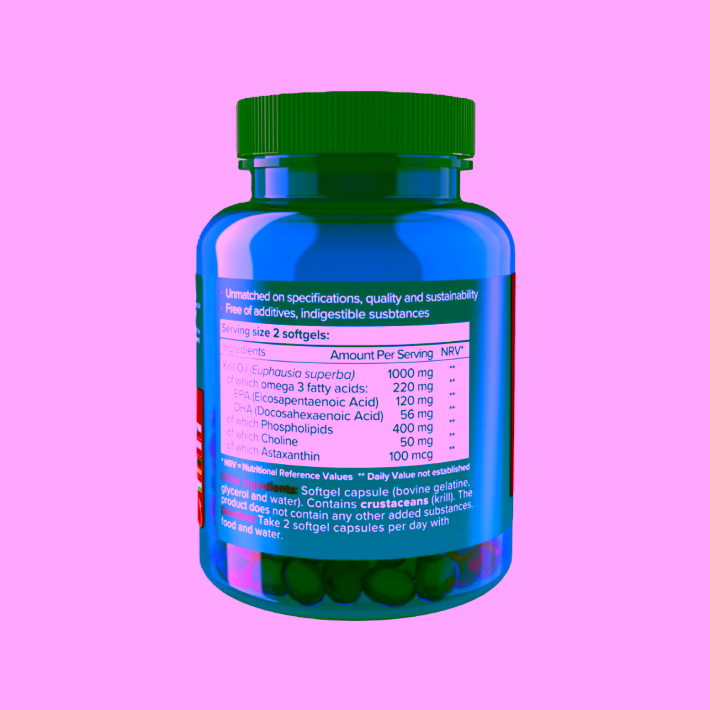 Natios Krill Oil Olej z antarktického krilu s astaxanthinem 500 mg