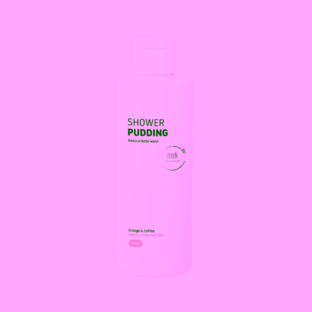 MARK Cosmetics Shower pudding Orange & Coffee s jemnými kávovými zrníčky