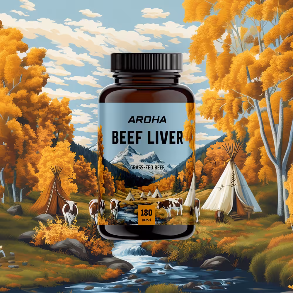 Aroha Beef Liver - česká hovězí játra v kapsli